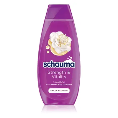 Schwarzkopf Schauma Strength & Vitality szampon wzmacniający do włosów cienkich i delikatnych