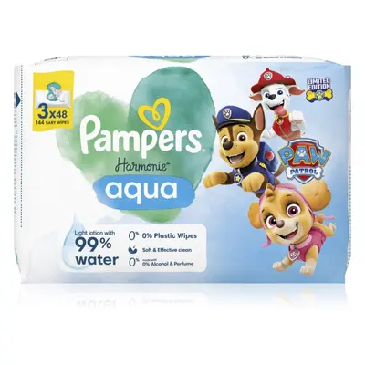 Pampers Harmonie Aqua Paw Patrol nawilżane chusteczki oczyszczające dla dzieci
