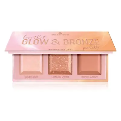 essence love that GLOW & BRONZE paletka do konturowania twarzy