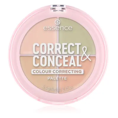 essence CORRECT & CONCEAL paleta korektorów do ujednolicenia kolorytu skóry 4.4 g