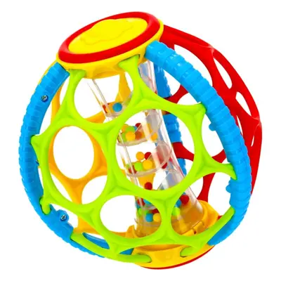 Bam-Bam Rattle Silicone Bamboo Puzzle zabawka edukacyjna z grzechotką 6m+ 1 szt.