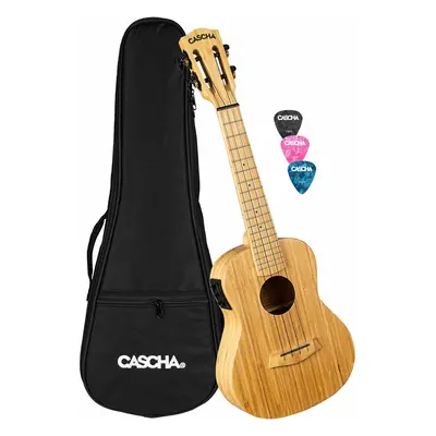 Cascha HH 2313E Bamboo Natural Ukulele koncertowe