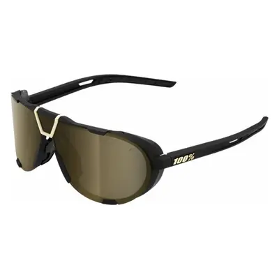 100% Westcraft Soft Tact Black/Soft Gold Mirror Okulary rowerowe