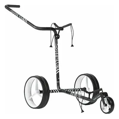Jucad Carbon Zebra 3-Wheel White/Black Matt Wózek golfowy ręczny