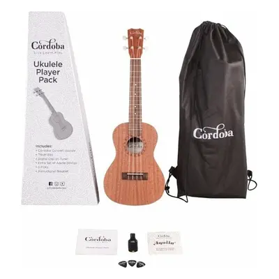 Cordoba Ukulele Player Pack Concert Natural Ukulele koncertowe