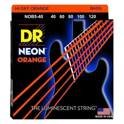 DR Strings NOB5-40 Struny do gitary basowej 5-strunowej