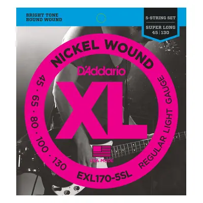 D'Addario EXL170-5SL Struny do gitary basowej 5-strunowej