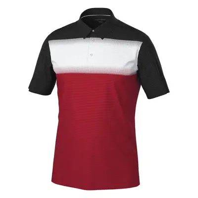 Galvin Green Mo Mens Breathable Short Sleeve Shirt Red/White/Black Koszulka Polo