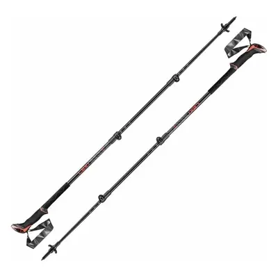 Leki Makalu Bright Red/Black/Dark Anthracite - cm Kije trekkingowe