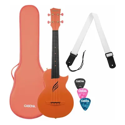 Cascha Carbon Fibre Set Orange Ukulele koncertowe