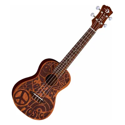 Luna Love Music Peace Mahogany Ukulele koncertowe