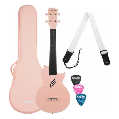 Cascha Carbon Fibre Set Pink Ukulele koncertowe