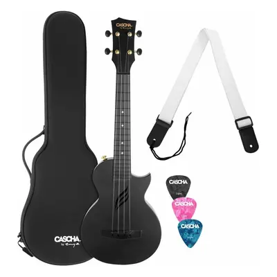 Cascha Carbon Fibre Set Black Ukulele koncertowe