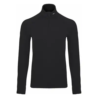 Kjus Mens Trace Midlayer Half Zip Black Sweter