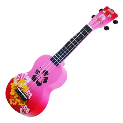 Mahalo Hibiscus Hibiscus Red Burst Ukulele sopranowe