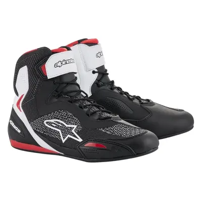 Alpinestars Faster-3 Rideknit Shoes Black/White/Red Buty motocyklowe