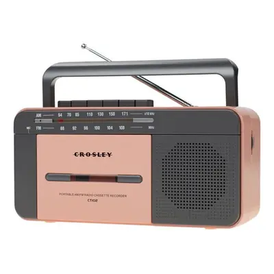 Crosley Cassette Player Rose Gold Retro radio