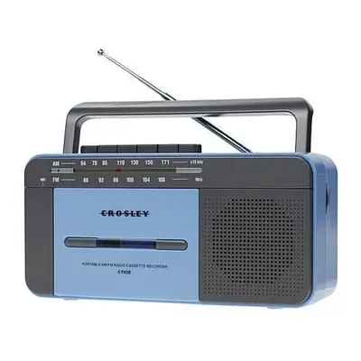 Crosley Cassette Player Blue Retro radio