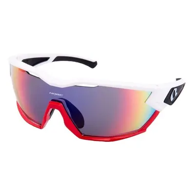 HQBC QX2 White/Red/Red Mirror Okulary rowerowe