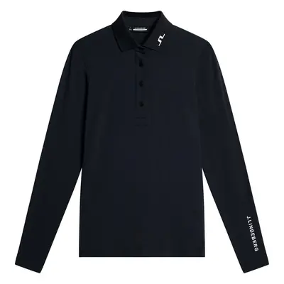 J.Lindeberg Flor Long Sleeve Black Koszulka Polo