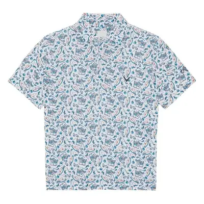 Callaway Boys All Over Golf Printed Bright White Koszulka Polo