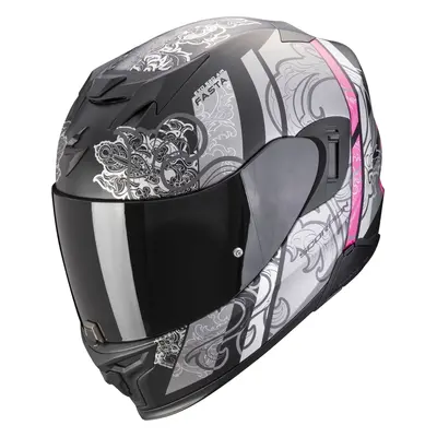 Scorpion EXO EVO AIR FASTA Matt Black/Silver/Pink Kask