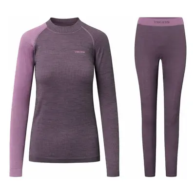 Viking Mounti Lady Set Base Layer Purple Bielizna termiczna