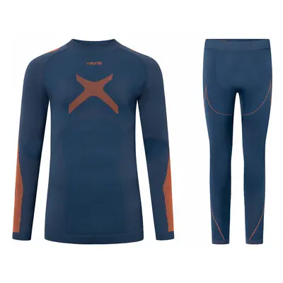 Viking Primeone Man Set Base Layer Navy/Orange Bielizna termiczna