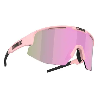 Bliz Matrix Matt Powder Pink/Brown w Rose Multi Okulary rowerowe