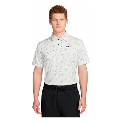 Nike Dri-Fit Tour Mens Floral Golf Photon Dust/Black Koszulka Polo