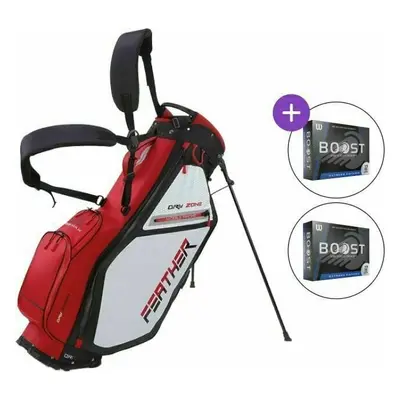 Big Max Dri Lite Feather SET Torba golfowa stojąca Red/Black/White