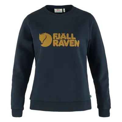 Fjällräven Logo Sweater W Dark Navy/Chestnut Bluza outdoorowa