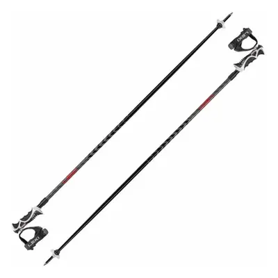 Leki Hot Shot Eloxal Black/Anodized Grey/Bright Red cm Kijki narciarskie