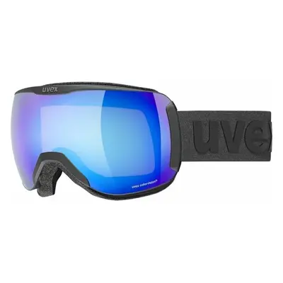 UVEX Downhill CV Black Mat/Mirror Blue/CV Green Okulary narciarskie