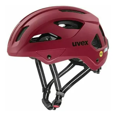 UVEX City Stride Mips Ruby Red Matt Kask rowerowy