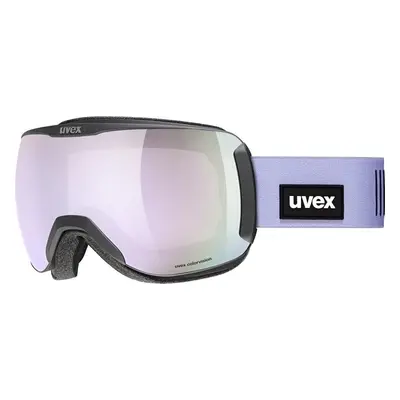 UVEX Downhill CV Black Mat/Mirror Lavender/Green Okulary narciarskie