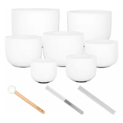 Sela Crystal Singing Bowl Set Frosted 440Hz Zestaw mis śpiewających