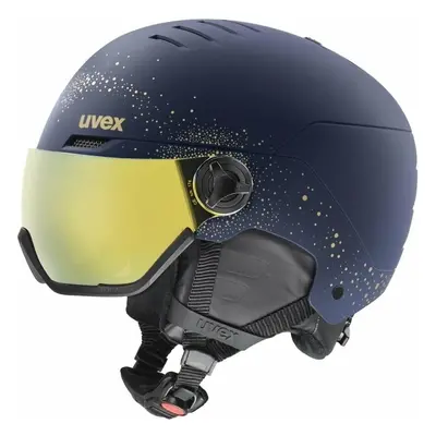 UVEX Wanted Visor WE Polar Sparkle/Gold Kask narciarski