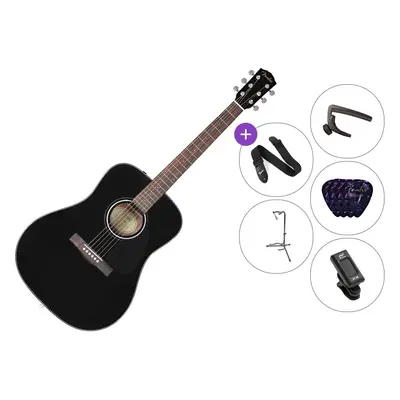 Fender CD-60 BK V3 Deluxe SET Black Gitara akustyczna