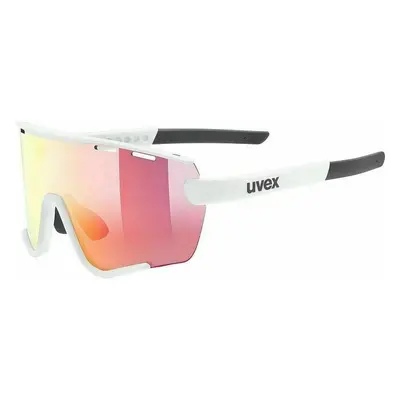 UVEX Sportstyle S Set White Mat/Red Mirrored Okulary rowerowe