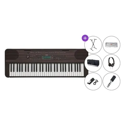 Yamaha PSR E360 Deluxe SET Klawiatura z dynamiką Dark Walnut