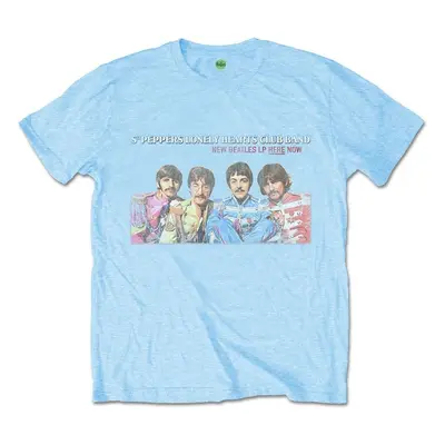 The Beatles Koszulka LP Here Now Unisex Light Blue