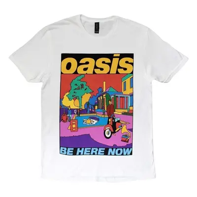 Oasis Koszulka Be Here Now Illustration Unisex White