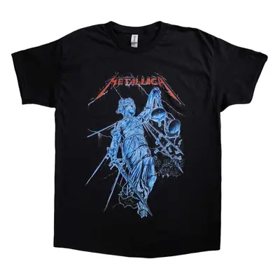 Metallica Koszulka Blue Justice Unisex Black