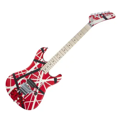 EVH Striped Series MN Red Black and White Stripes Gitara elektryczna