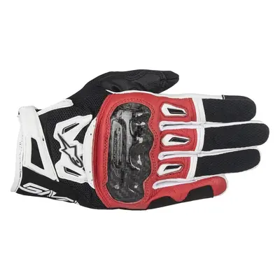 Alpinestars SMX-2 Air Carbon V2 Gloves Black/Red/White Rękawice motocyklowe