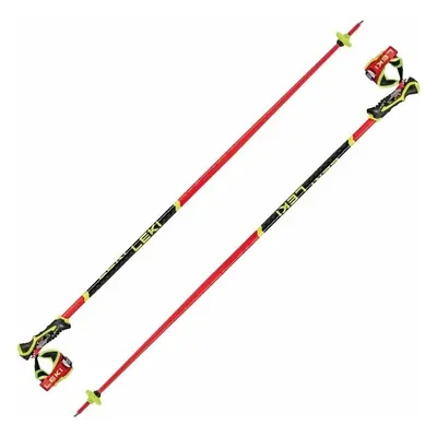 Leki WCR SL 3D Bright Red/Black/Neonyellow cm Kijki narciarskie