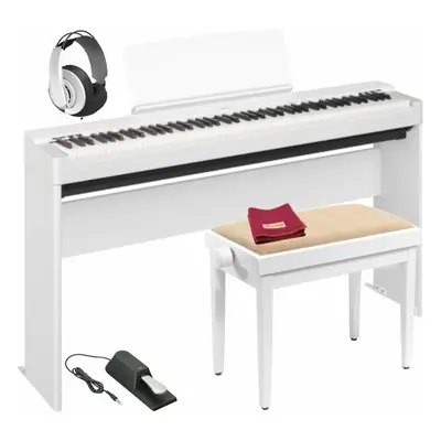 Yamaha P-225WH DELUXE SET Cyfrowe stage pianino White