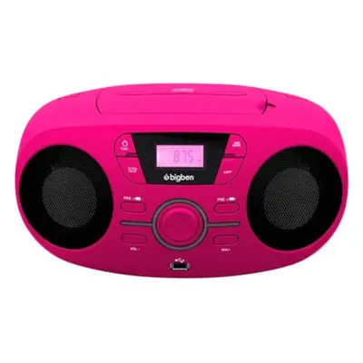 Bigben CD61RUSB Pink Odtwarzacz muzyki stołowy