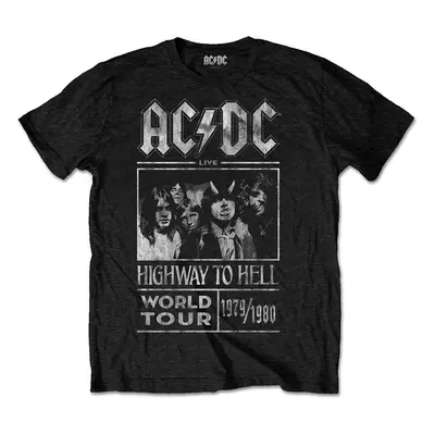 AC/DC Koszulka Highway to Hell World Tour 1979/1980 Unisex Black